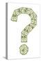 Dollar Question Mark-donatas1205-Stretched Canvas