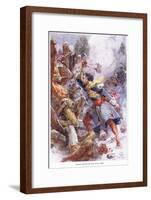 Dollard Strikes His Last Blow 1658, C.1920-Henry Sandham-Framed Giclee Print