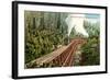 Dollarhide Trestle and Train-null-Framed Art Print