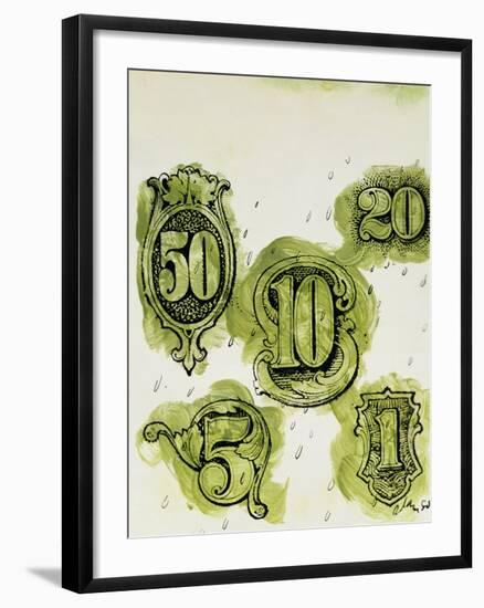 Dollars-George Adamson-Framed Giclee Print