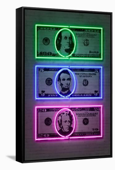 Dollars-Octavian Mielu-Framed Stretched Canvas
