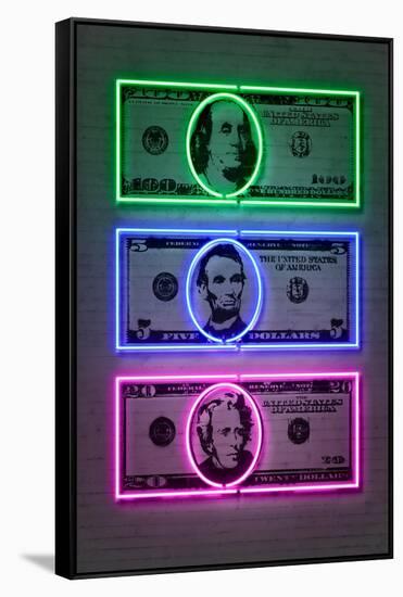 Dollars-Octavian Mielu-Framed Stretched Canvas