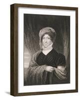 Dolley Madison after a Drawing of the Original by James Herring-Joseph Wood-Framed Giclee Print