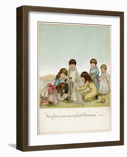 Dollies Wedding-Ida Waugh-Framed Art Print