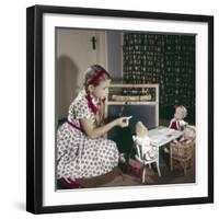 Dolls at School-null-Framed Photographic Print