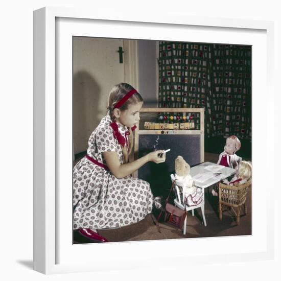 Dolls at School-null-Framed Photographic Print