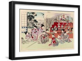 Dolls Displayed in the Children's Festival at Hina-No-Matsuri, Japan-null-Framed Art Print