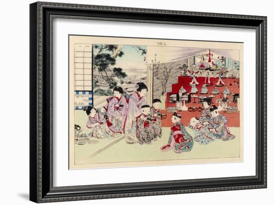 Dolls Displayed in the Children's Festival at Hina-No-Matsuri, Japan-null-Framed Art Print