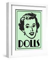 Dolls Green-Retroplanet-Framed Giclee Print