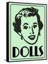 Dolls Green-Retroplanet-Framed Stretched Canvas