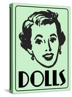 Dolls Green-Retroplanet-Stretched Canvas