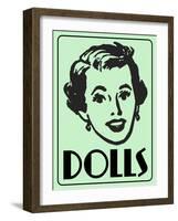 Dolls Green-Retroplanet-Framed Giclee Print