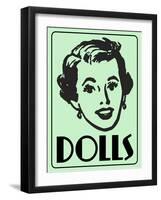 Dolls Green-Retroplanet-Framed Giclee Print