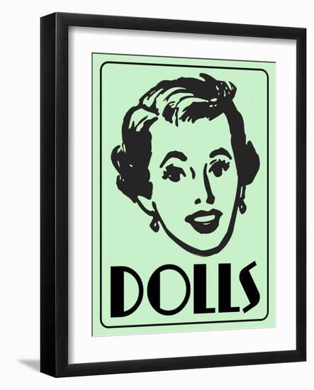 Dolls Green-Retroplanet-Framed Giclee Print