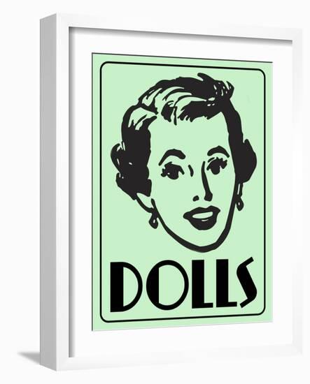 Dolls Green-Retroplanet-Framed Giclee Print