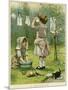 Dolls' Laundry C1890-null-Mounted Photographic Print