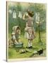 Dolls' Laundry C1890-null-Stretched Canvas