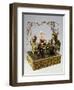 Dolls' Tea Party, Music Box, Germany, Late 19th Century-null-Framed Giclee Print