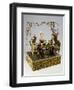 Dolls' Tea Party, Music Box, Germany, Late 19th Century-null-Framed Giclee Print