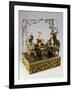 Dolls' Tea Party, Music Box, Germany, Late 19th Century-null-Framed Giclee Print