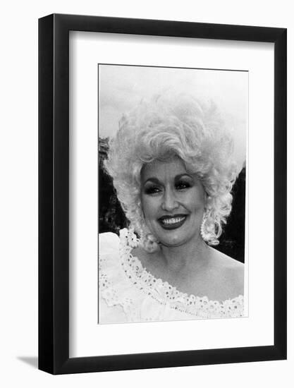 Dolly Parton American Country Singer and Actress May 1983-null-Framed Photographic Print