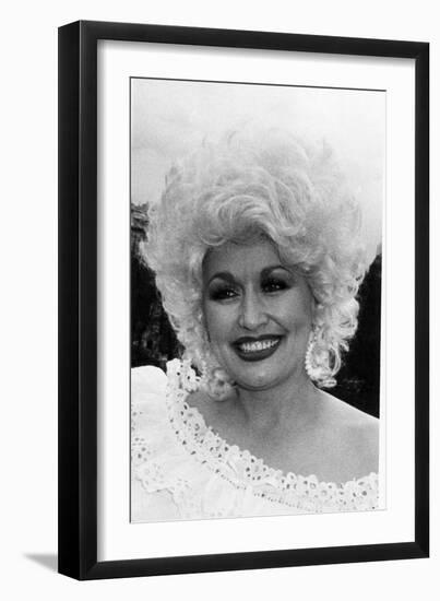 Dolly Parton American Country Singer and Actress May 1983-null-Framed Premium Photographic Print