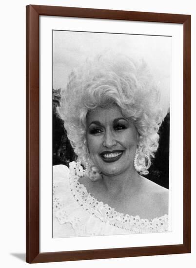 Dolly Parton American Country Singer and Actress May 1983-null-Framed Photographic Print