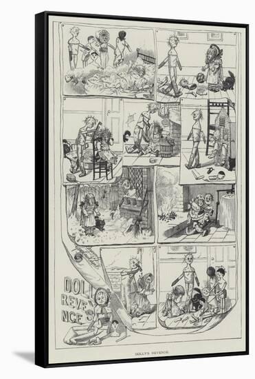 Dolly's Revenge-George Cruikshank-Framed Stretched Canvas