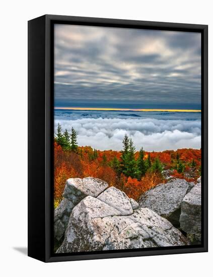 Dolly Sods Sunrise Inversion-Steven Maxx-Framed Stretched Canvas