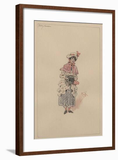 Dolly Varden, C.1920s-Joseph Clayton Clarke-Framed Giclee Print