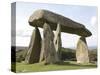 Dolmen, Neolithic Burial Chamber 4500 Years Old, Pentre Ifan, Pembrokeshire, Wales-Sheila Terry-Stretched Canvas