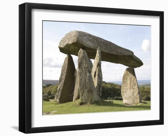 Dolmen, Neolithic Burial Chamber 4500 Years Old, Pentre Ifan, Pembrokeshire, Wales-Sheila Terry-Framed Photographic Print