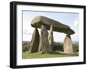 Dolmen, Neolithic Burial Chamber 4500 Years Old, Pentre Ifan, Pembrokeshire, Wales-Sheila Terry-Framed Photographic Print