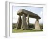 Dolmen, Neolithic Burial Chamber 4500 Years Old, Pentre Ifan, Pembrokeshire, Wales-Sheila Terry-Framed Photographic Print