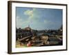 Dolo on the Brenta-Canaletto-Framed Giclee Print