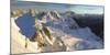 Dolomite's Landscape in Wintertime, Giap Pass, Dolomites, Belluno, Veneto, Italy-ClickAlps-Mounted Photographic Print