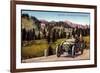 Dolomiten Veneto, Schloss Andraz, Pordoistraße, Auto-null-Framed Giclee Print