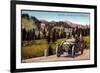 Dolomiten Veneto, Schloss Andraz, Pordoistraße, Auto-null-Framed Giclee Print