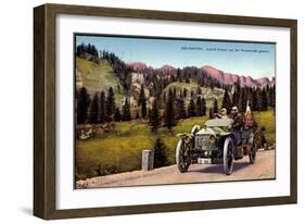 Dolomiten Veneto, Schloss Andraz, Pordoistraße, Auto-null-Framed Giclee Print