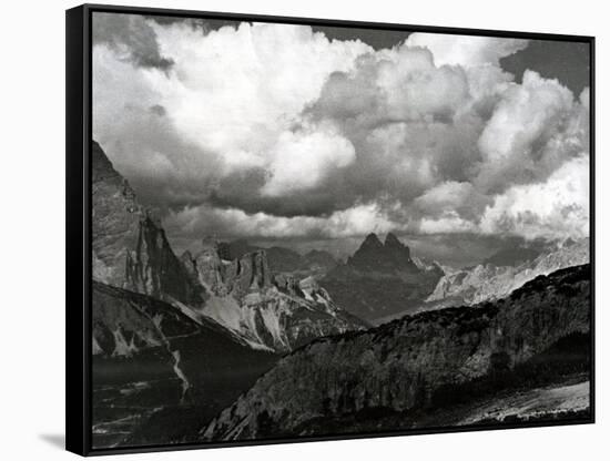Dolomites Cortina St. Moritz Italy-null-Framed Stretched Canvas