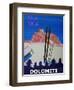 Dolomiti Sella Ronda Retro Ski Poster-Markus Bleichner-Framed Art Print