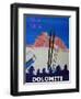 Dolomiti Sella Ronda Retro Ski Poster-Markus Bleichner-Framed Art Print