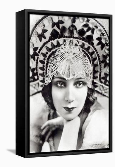 Dolores Del Rio, C.1925 (B/W Photo)-American Photographer-Framed Stretched Canvas