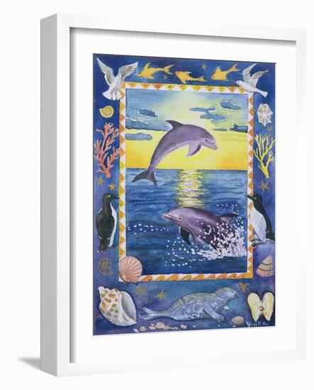 Dolphin, 1999-Vivika Alexander-Framed Giclee Print