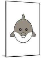 Dolphin - Animaru Cartoon Animal Print-Animaru-Mounted Giclee Print