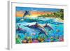 Dolphin Bay-Adrian Chesterman-Framed Art Print