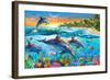 Dolphin Bay-Adrian Chesterman-Framed Art Print