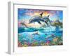 Dolphin Family-Adrian Chesterman-Framed Art Print