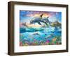 Dolphin Family-Adrian Chesterman-Framed Art Print