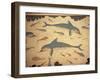 Dolphin Fresco, Knossos, Crete, Greece-James Green-Framed Premium Photographic Print